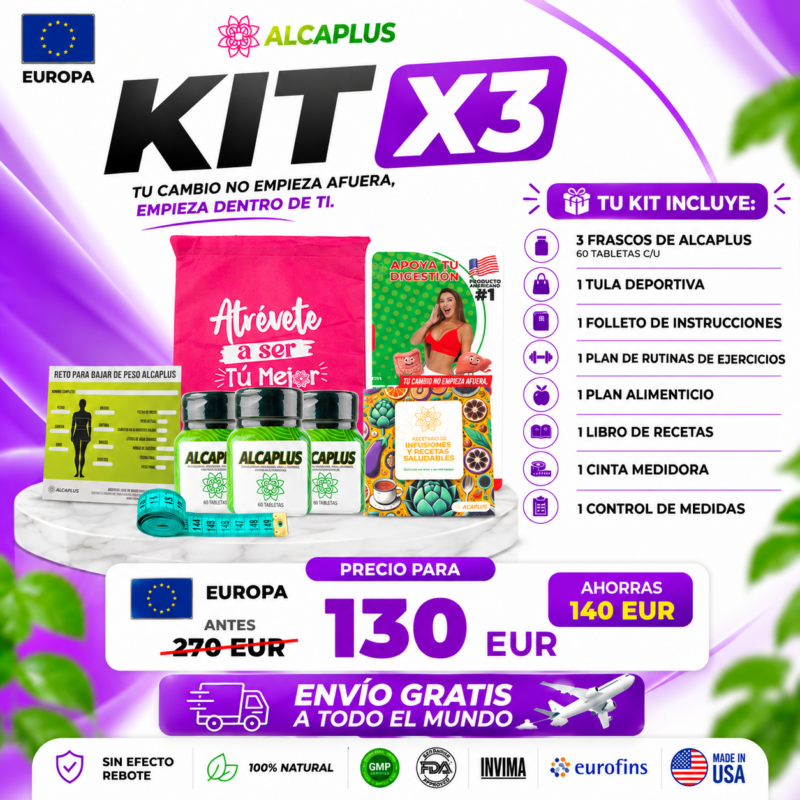Kit x3 Alcaplus