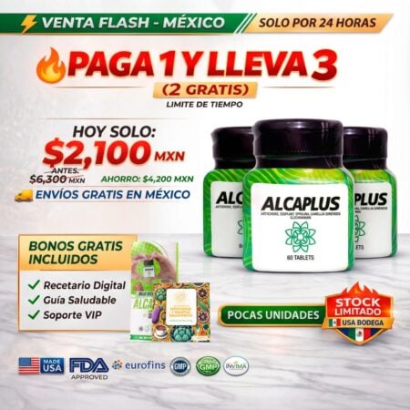 PASTILLAS ALCAPLUS  X 3 🇲🇽