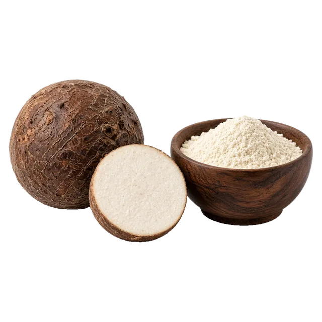 Raíz de konjac y glucomanano en polvo